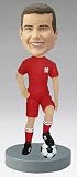 Custom sculpted soccer bobblehead doll