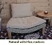 Seagrass Harmony Meditation Chair - Natural with Flax Cushion (Xoticbrands)