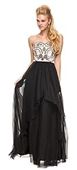 A-line Strapless Polyester Sweetheart Tiered Lace Embroidered Evening Dress/Prom Dress 