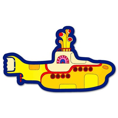 Beatles Yellow Submarine Vynil Car Sticker Decal - Select Size