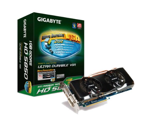 Gigabyte ATI Radeon HD5850 OC 1 GB DDR5 2DVI/HDMI/DisplayPort PCI-Express Video Card GV-585OC-1GD