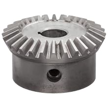 Boston Gear HL150YG Bevel Gear, 2:1 Ratio, 0.500" Bore, 14 Pitch, 28 Teeth, Steel
