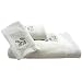 Pure Fiber Opulence Bamboo-Derived Rayon Winter Dragon Fly Towel Set, White