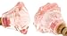 French Pink Shabby Crystal Clear Glass Knobs ~ #IK204 ~ Lot of 4 ~ Glass Drawer Knobs & Pulls ~ Cabinet Glass Knobs & Pulls ~ Dresser Glass Handles & Pulls