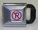 No Parking Traffic Sign Interchangeable Buckle For Seatbelt Belts! Image