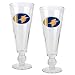 Golden State Warriors NBA 2pc Pilsner Glass Set with Basketball on stem - Oval Logo by Great American Products