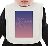 Under promise, over deliver ネクタイを有する有機ビブ Medium