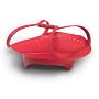 Tovolo Red Silicone Steamer, 8 Inch