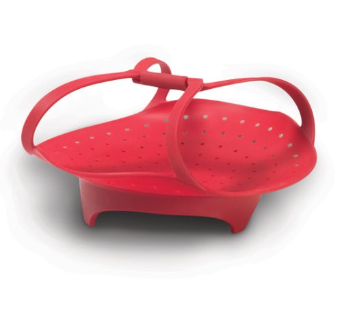 Childrens Toyshop  Kitchen & Housewares : Tovolo Red Silicone Steamer, 10 Inch