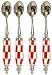 Decorative Condiment Spoon with Inlaid Bone Handle Set of Four