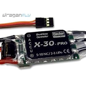 Hacker X-30 Pro Brushless Motor Speed Controller ESC 30A by Hacker Brushless USA Inc.
