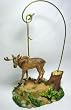 Moose Ornament with Wildlife Ornament Stand