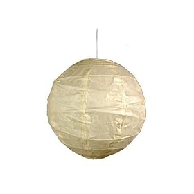 Best Inexpensive Overhead Light Fixture - 12" Maru Japanese Hanging Ceiling Lamp Paper Lantern