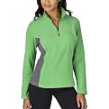 C9 by Champion&reg; Womens Zip Fleece Pullover - Green&nbsp;