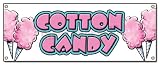 COTTON CANDY Outdoor Vinyl Banner cart stand trailer sign signs