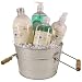 Sea Mist Ocean Fresh Gift Basket from France: Shea butter bubble bath body lotion, shower gel & liquid soap