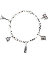 SEE THE WORLD CHARM BRACELET Sterling Silver 650827