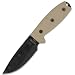 Ontario Rat 3, Canvas Linen Micarta Handle, Serrated