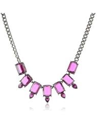 Jessica Simpson Pop Rocks Amethyst Necklace, 16"