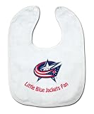 NHL Columbus Blue Jackets White Snap Bib with Team Logo