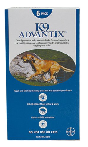 Childrens Toyshop  Pet Supplies : K9 Advantix Flea Control for Dogs Over 55 Pounds (6 Applications)