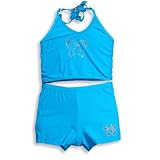 Lipstik - Girls Two Piece Tankini Bathing Suit, Turquoise
