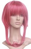 Pink Anime Cosplay Costume Wig w/ Curly Pigtails