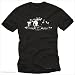 Fight Club T-Shirt für Herren Shirt Farbe schwarz Logo weiß ÜBERMUT CHAOS SEIFE Größe XXL