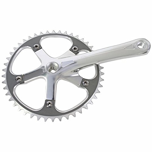 Origin8 Square Top Track Single Speed Bicycle Crankset Silver 170mm x