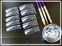 500 Profi Tips clear + 3er Pinselset + 1 Dose Sterne