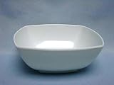 Melamine Square Noodle Bowl 17cm White