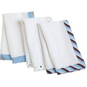 Carters Keep Me Dry Burp Pads, Blue, 3 PackCarters Keep Me Dry Burp Pads, Pink Circles
