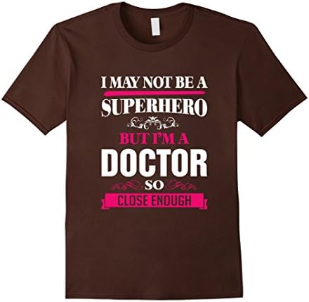 Men's Funny superhero doctor T-shirt, gift for a doctor 3XL Brown