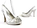 New Womens Silver Satin Platform Sandals Womens Sizes 3-8