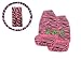 5 Piece Safari Animal Print Auto Interior Gift Set - 2 Pink Zebra Front Bucket Seat Covers, 1 Pink Zebra Steering Wheel Cover, and 2 Pink Zebra Shoulder Harness Pressure Relief Cover