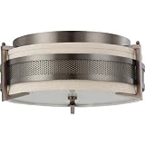 Diesel Flush Mount in Hazel Bronze Size: 6.5" H x 16" W