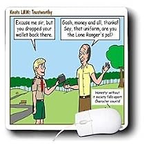 Rich Diesslins Funny KNOTS Scouting Cartoons - Knots Law - Trustworthy - Mouse Pads