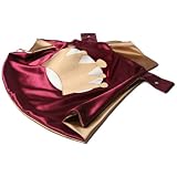 The Crowned Champ Super Hero Cape - Cranberry and Gold