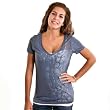 Calvin Klein Performance Womens Burnout Snakeskin Print Tee