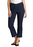 Woman Within Plus Size Flared denim jeans in today's cropped length