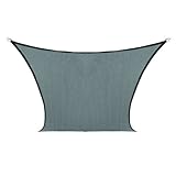 Coolaroo Custom Square Shade Sail, Steel Grey, 18 by 18-Feet