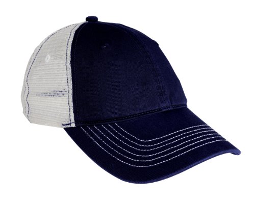 District Threads Mesh Back Cap, OSFA, New Navy/White