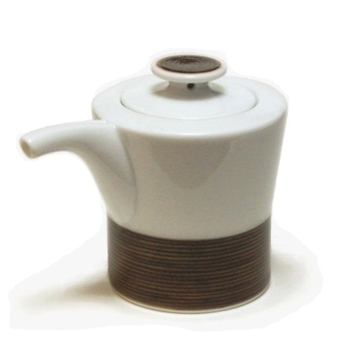 白山陶器　麻の糸 しょうゆさし セピア