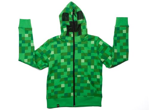 Minecraft Creeper Premium Zip-up Youth Hoodie