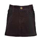 Mini a Ture Dark Brown Cotton Cord Skirt