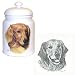 Golden Retriever Cookie Jar, Porcelain by Rosalinde