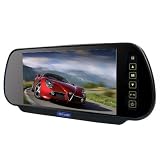 7 Inch 16:9 TFT LCD Widescreen Car Rearview Monitor Mirror, Dual Video Inputs, V1/V2 Selecting, Car / Automobile Rear View Mirror Display Monitor With Remote Control Function