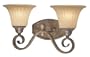 Thomas Lighting M1922-45 Olympia Two-Light 18-Inch W by 9-1/2-Inch H Bath Light, Artisan Bronze