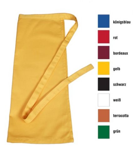 Bistroschürze 80x100 cm in Schwarz LxB