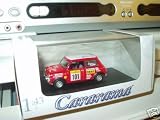 Mini Cooper - Red with a White Roof Number 101 (1:43 Scale)